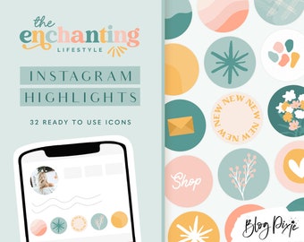 Instagram Highlight Icons Pastel Colorful - Covers for Instagram Stories - Instagram Highlights Colors - Instagram Icons - Blog Pixie