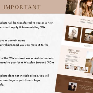 May include: A website template for photographers, featuring a brown and white color scheme. The text "Creating Everlasting Memories" is displayed at the top of the page. The website includes a section titled "Behind the Camera" with a description of the photographer's services. The website also includes a section titled "Thoughtful & Considerate" with a description of the photographer's approach to their work.