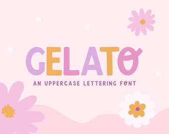 Fonts For Lettering - Font for Canva - Handwritten Fonts - Cute Fonts for Procreate - iPad Font - Gelato Font - PF01 - Blog Pixie