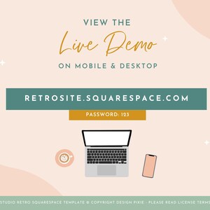 Retro Squarespace Website Template - Coach Business Website Design ...