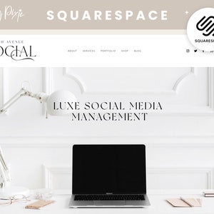 Squarespace Website Template - Social Media Manager Website Design - Squarespace Theme for Business - Squarespace 7.1 - AL01 - Blog Pixie