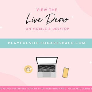 Playful Rainbow Squarespace Template - Colorful Website Design - PF01 Design Pixie image 4