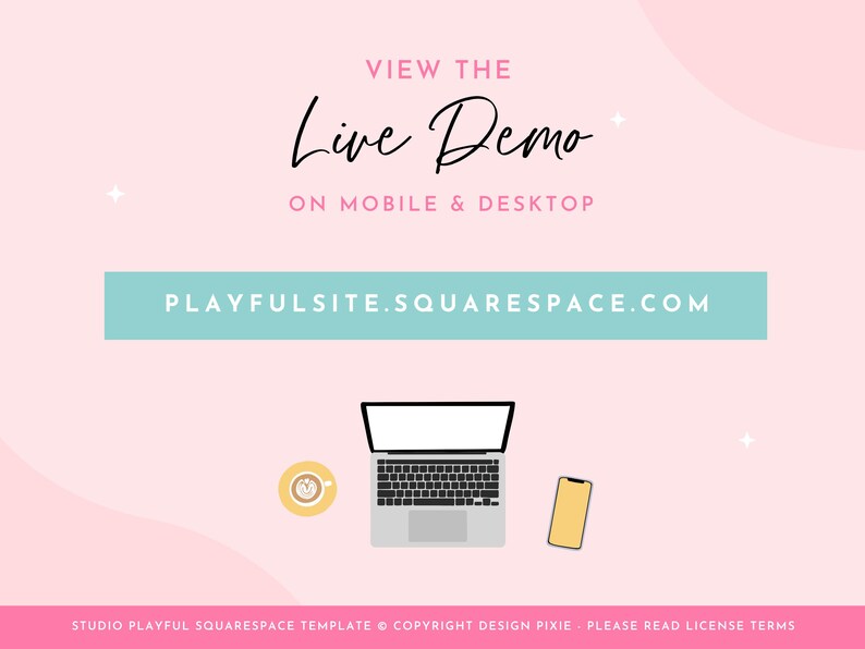 Playful Rainbow Squarespace Template - Colorful Website Design - PF01 Design Pixie image 4