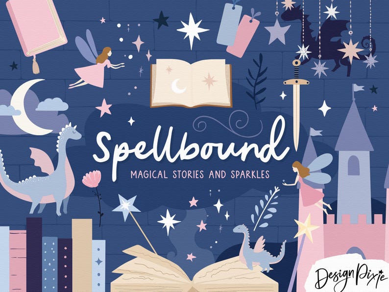 magical fantasy SVG graphics with elements for canva