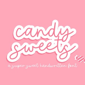 Fuente Candy Sweets - Fuentes de escritura a mano para iPad - Fuente Planner - Fuentes para Procreate - Fuentes para iPad - Cricut - Fuentes Goodnotes - CC01 Blog Pixie