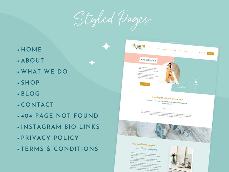 Blue Squarespace Website Template - Blog Business Website - Squarespace 7.1 Fluid Engine - Squarespace Template Coach - DY01 - Design Pixie image 5