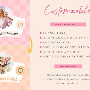 customizable instagram post templates for rainbow branding