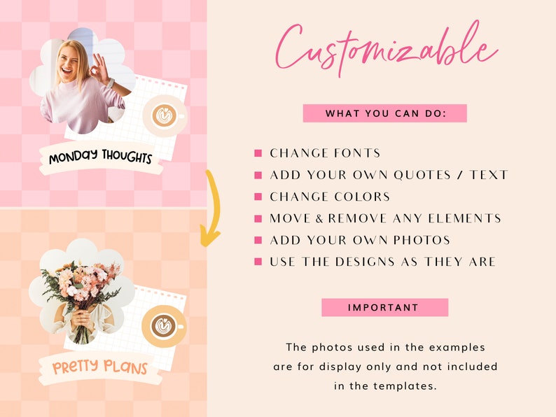 customizable instagram post templates for rainbow branding