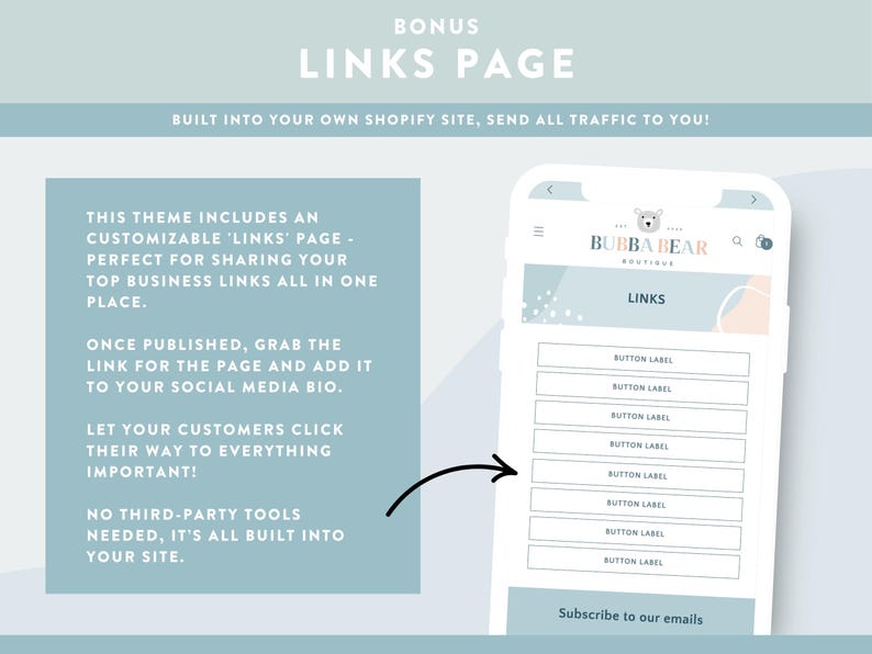 Shopify Theme for Kids Baby Boutique - Shopify Website Template - Blue Canva Banners - Online Boutique - BR01 - Design Pixie image 8