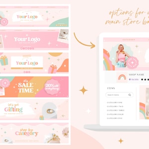 Etsy shop kit Etsy branding bundle Etsy banner templates image 3