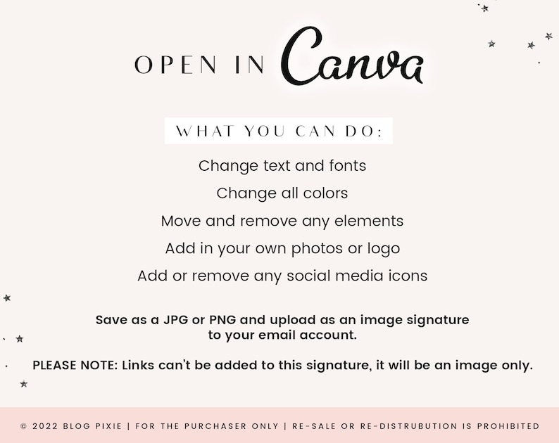 Boho Email Signature Template Canva - Business Email Signature Design - Gmail - Outlook - Editable Email Signature - HS01 - Blog Pixie image 3