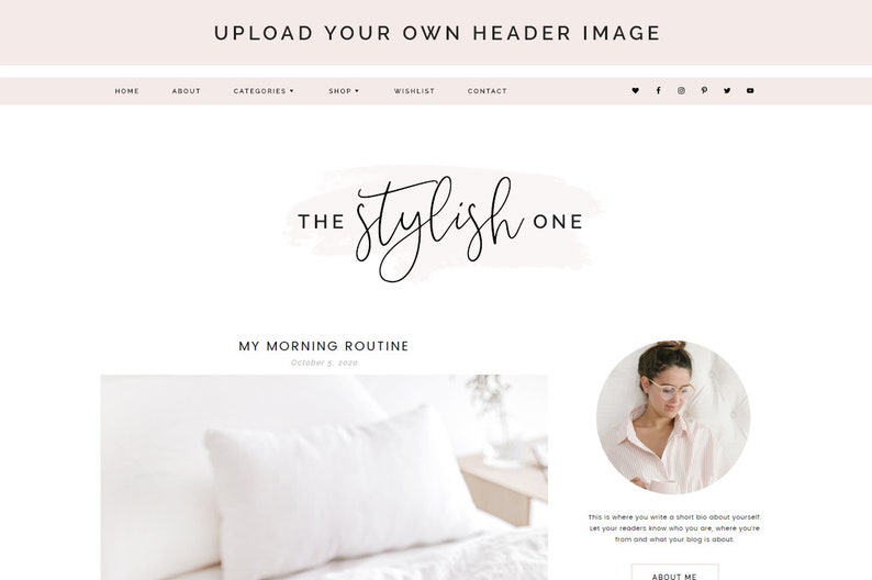 Wordpress Theme for Bloggers Wordpress Blog Responsive Wordpress Themes Cute Feminine Blog Template Genesis Child Theme Blog Pixie image 5