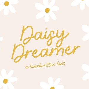 Daisy Dreamer - Handwriting Fonts for Cricut - Planner Font - Fonts for Procreate - Cursive Fonts for Goodnotes RJ01 MN01 Blog Pixie