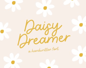 Daisy Dreamer - Handwriting Fonts for Cricut - Planner Font - Fonts for Procreate - iPad Fonts - Cursive Fonts for Goodnotes - Blog Pixie