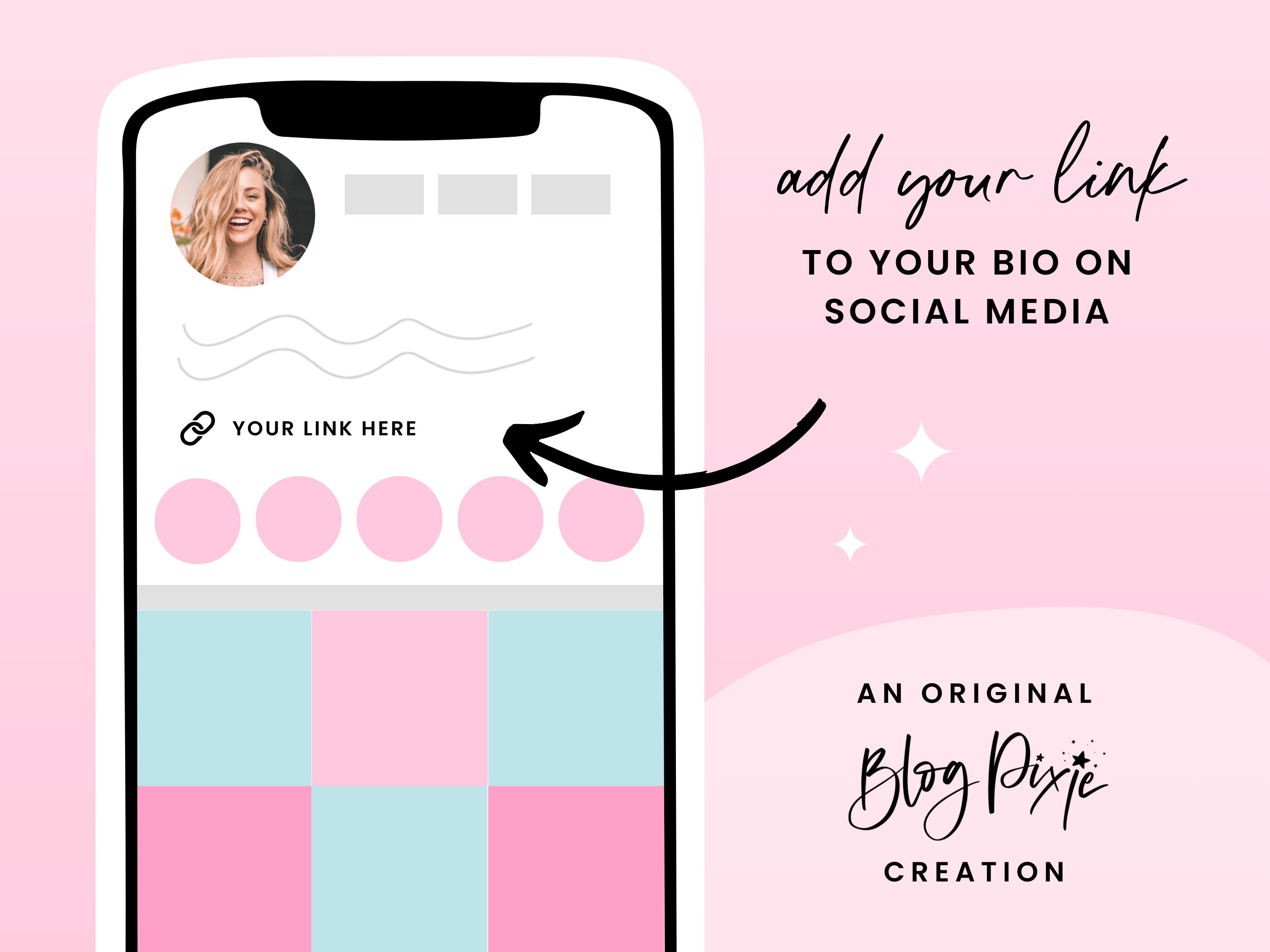 Link in Bio Template Canva - One Page Links Website - Instagram Landing ...
