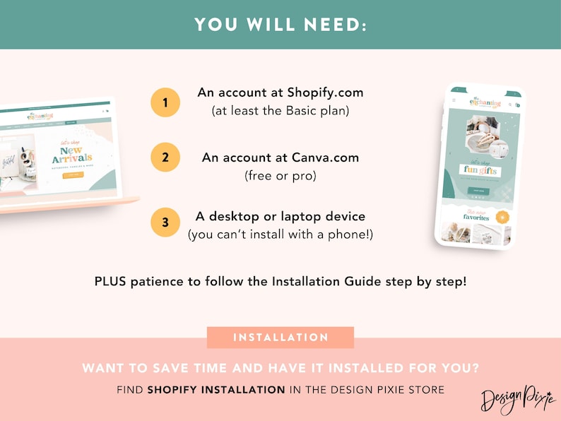 Enchanting Shopify Theme - Pastel Colorful Boutique Design - Shopify Website Template - EN01 Design Pixie image 9