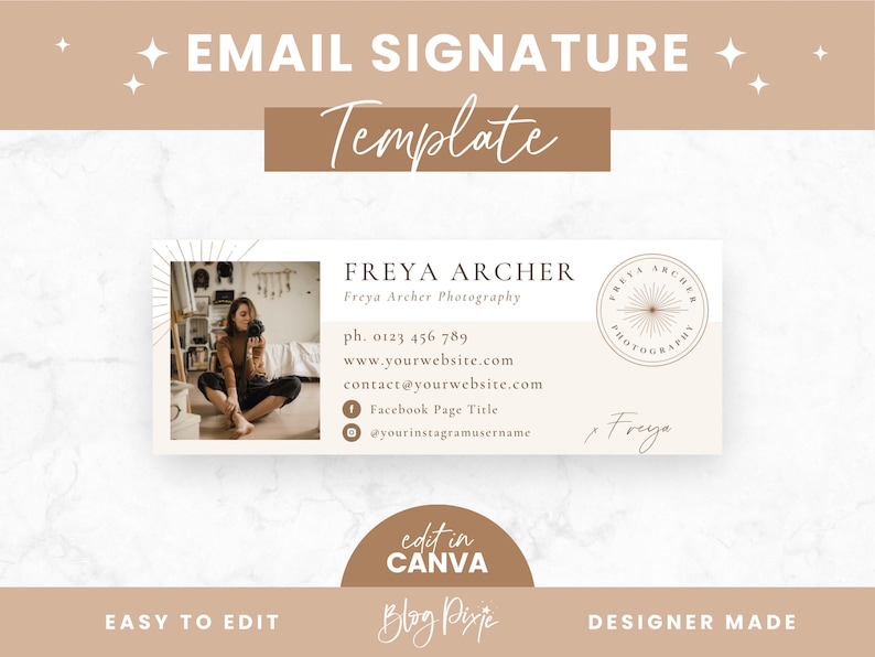 email signature for photographer