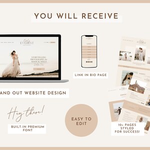 Squarespace template for photography