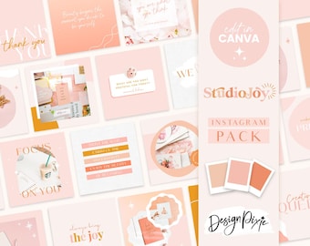 Instagram Post Templates Canva - Quotes for Instagram - Creative Instagram Templates - Canva Designs - Fun Bright Instagram SJ01 Blog Pixie