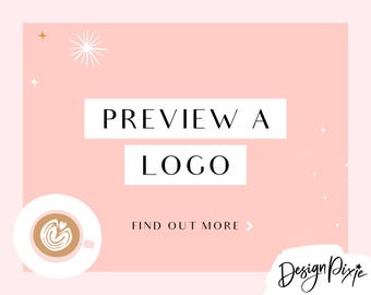 Logo Vorschau - Vorgefertigtes Logo Design - Branding Paket - Vorgefertigtes Design - Design Pixie Vorschau Ein Logo