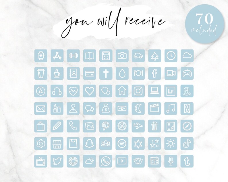 Aesthetic Iphone Home Screen App Icons Blue Aesthetic Icon Pack Blog Pixie Ios 14 Widgets Ios 14 App Covers Pastel Blue Icons Electronics Accessories Phone Jan Takayama Com
