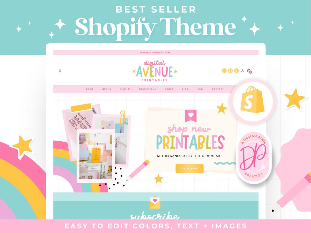 Shopify Theme for Digital Products - Website Design - Shopify 2.0 ...