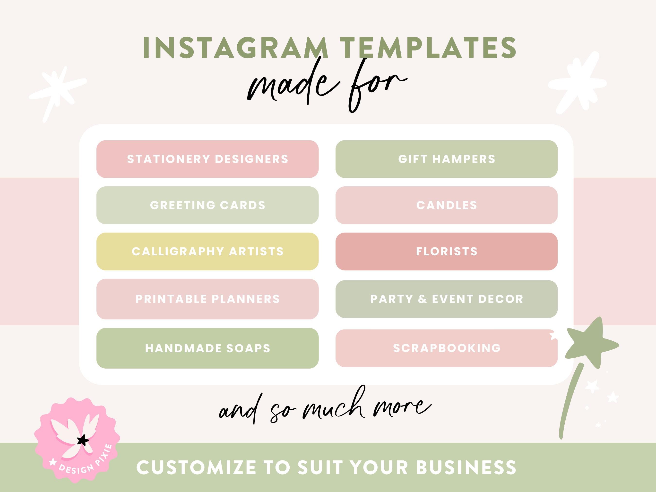 Pretty Ig Posts Pretty Feminine Instagram Post Templates - Canva Instagram Stories ...