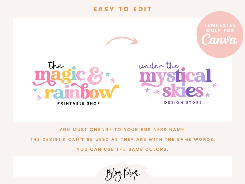 retro rainbow logo design with stars