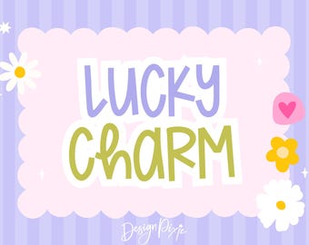 Lucky Charm Font - Cute Quirky Handwritten Font for Cricut - Lettering Fonts - Design Pixie