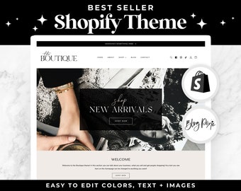 Shopify Theme Boutique Template - Minimalist Shopify Store Website Design - Shopify 2.0 - Fashion Clothing Chic Bajor - LE01 - Blog Pixie