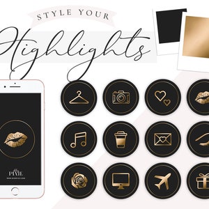 Rose Gold Marble Instagram Story Highlight Icons Instagram Etsy