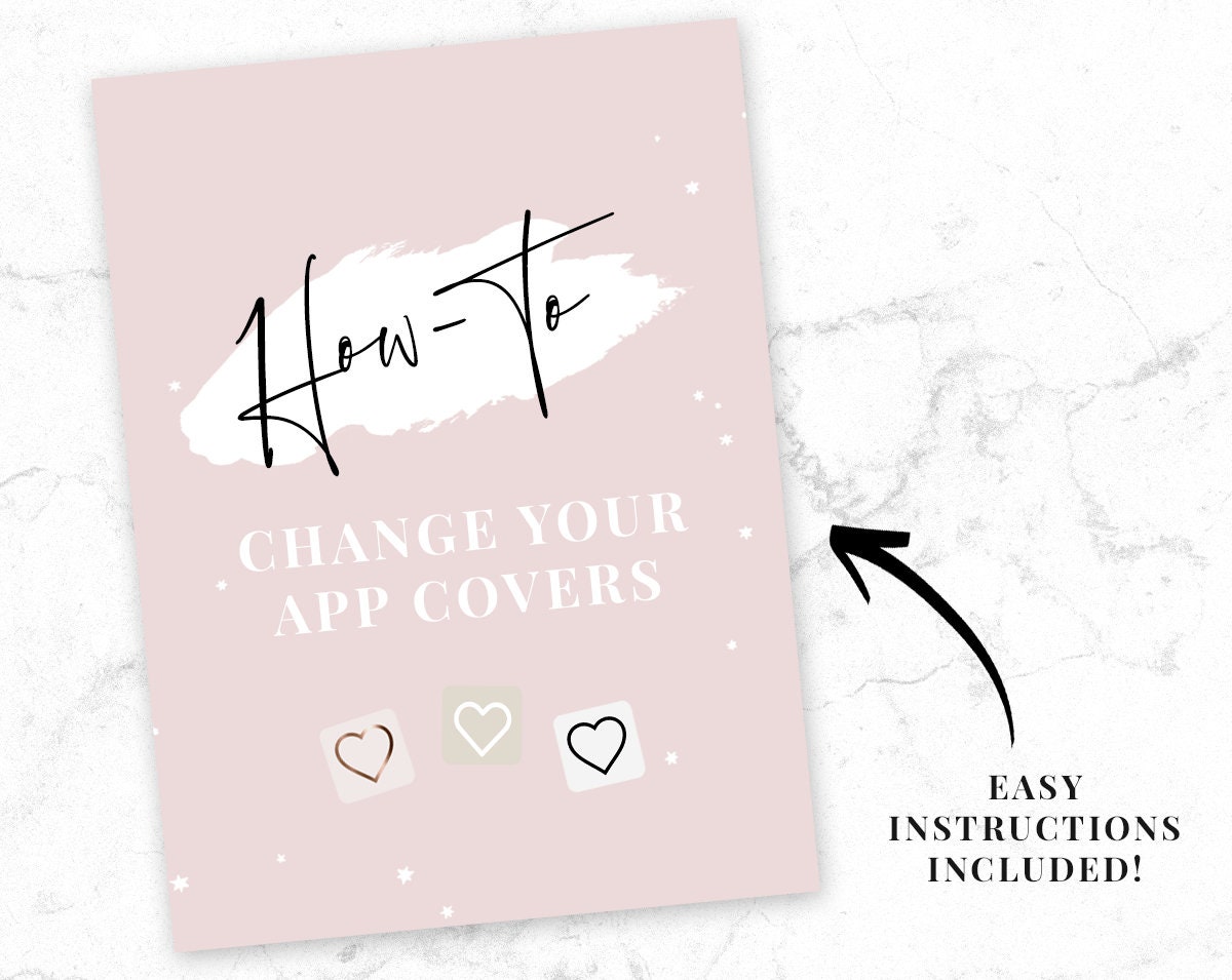 App Icons Rose Gold IOS 14 Blush Pink App Covers IOS 14 Etsy España