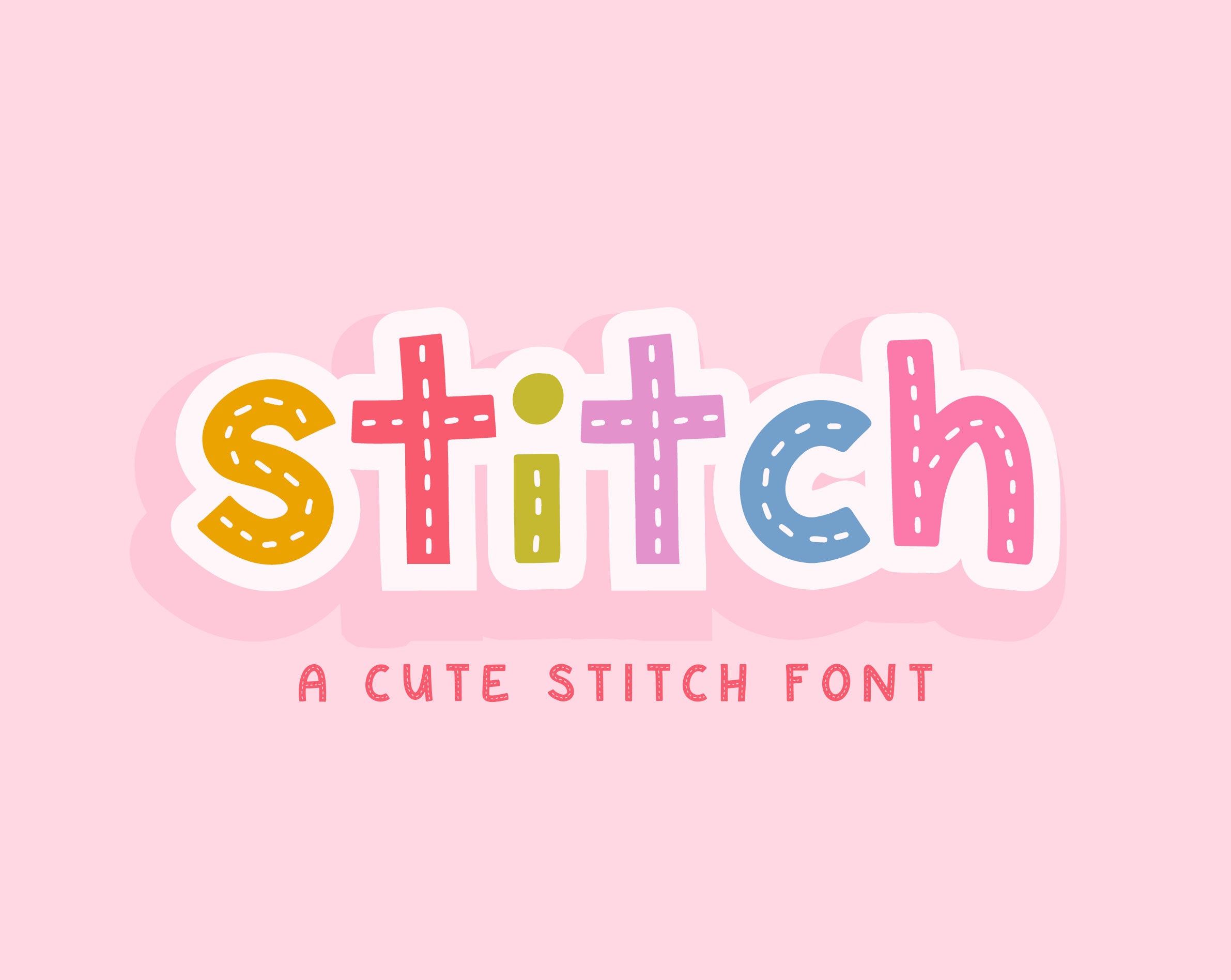 Kawaii Stitch Font Download - Fonts4Free
