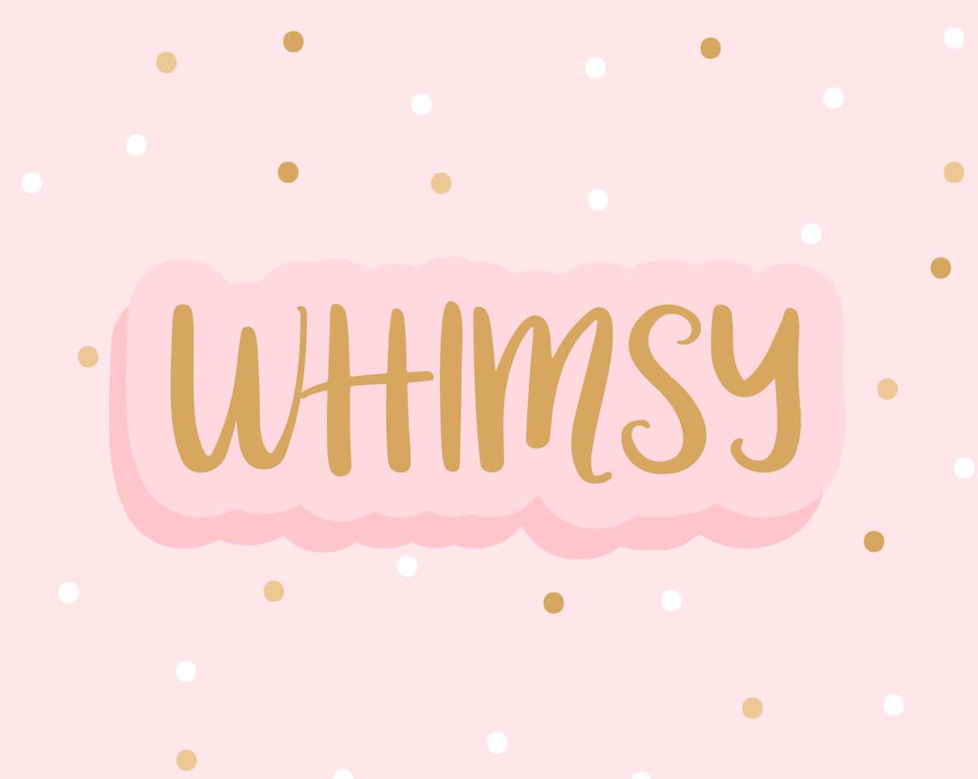 Fun Whimsy Font Whimsy Font - Cute Lettering Fonts - Sweet Logo Fonts - Creative Curly ...