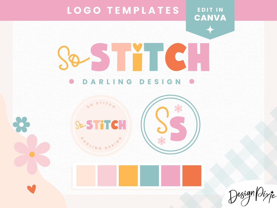 Logo Design for Small Business - Logo Template Canva - Editable Logo ...