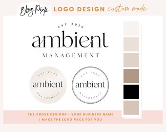Modern Logo Design - Minimalist Logos Branding - Social Media Manager Logo - Aesthetic Luxury Logo - Virtual Assistant Logo AL01 Blog Pixie