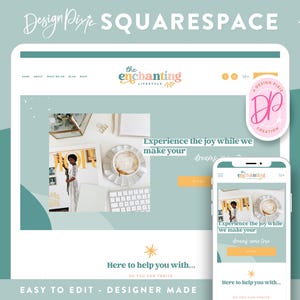 Squarespace Website Template - Colorful Business Website - Squarespace 7.1 Website - Enchanting Squarespace Fluid Engine - EN01 - Blog Pixie