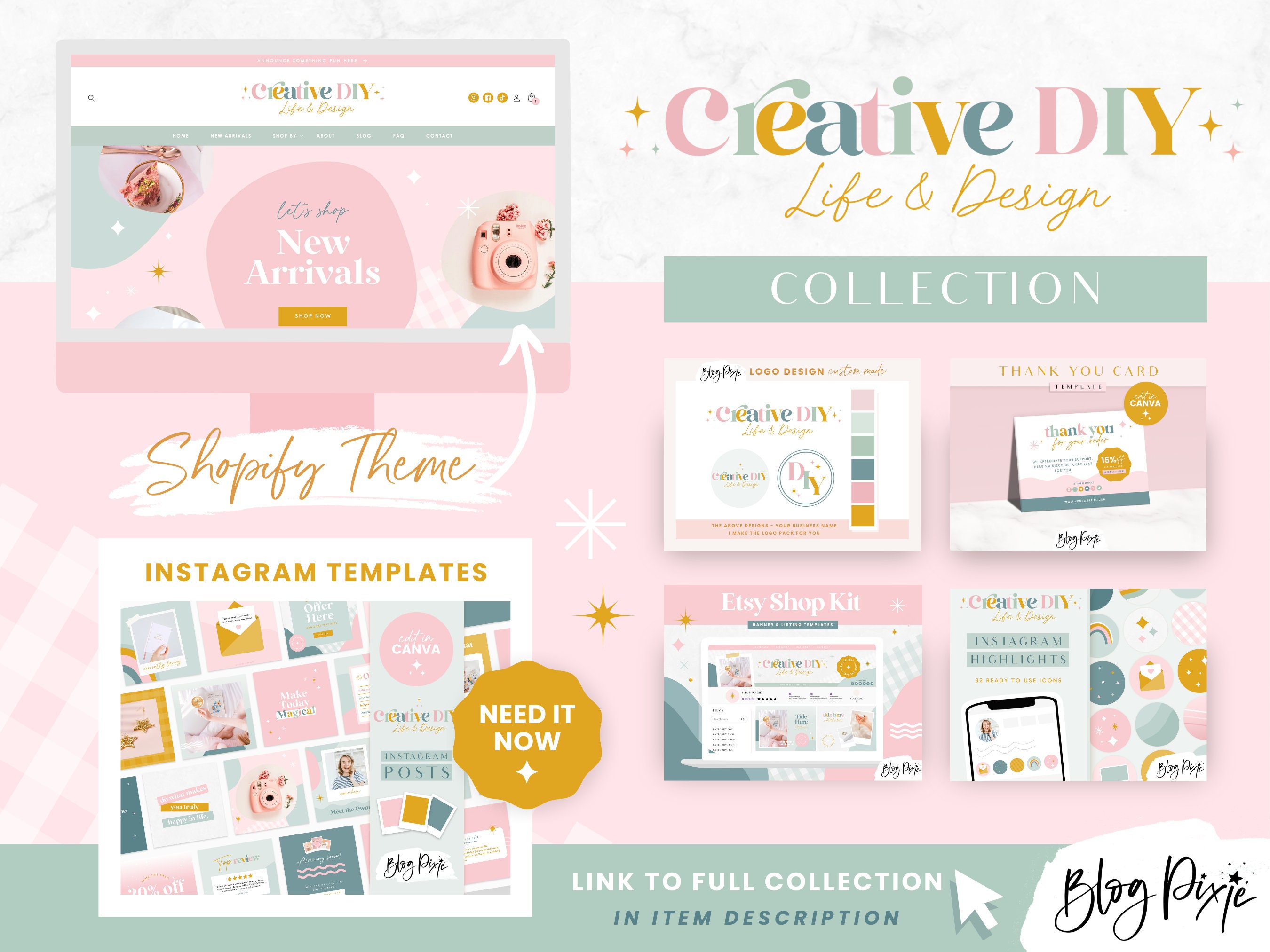 Email Signature Template Canva - Pastel Rainbow Colorful Branding ...