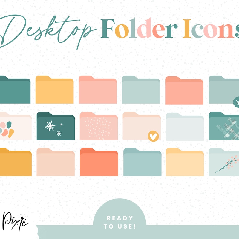 Desktop Folder Icons - Etsy
