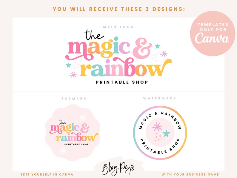 Logo design templates for Canva