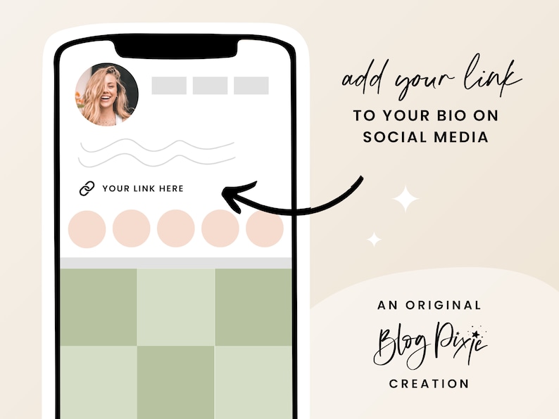 Cottagecore Links Website Template Canva - Link in Bio - Instagram ...