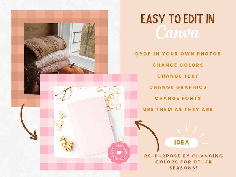 Modèles Instagram automne Canva - Idées d'articles Instagram automne - Modèles de publications Instagram pour l'automne - Ensemble Instagram Halloween Pixie image 10