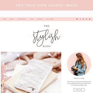 Wordpress Theme Wordpress Theme for Bloggers Wordpress Blog Responsive Wordpress Themes Feminine Design Free Font Blog Pixie image 5