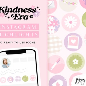 Pretty Pastel Instagram Icons - Instagram Highlights Pink Purple - Covers for Instagram Stories - Pink Instagram Highlights KE01 Blog Pixie