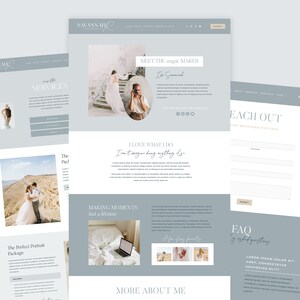 Squarespace template for photographer