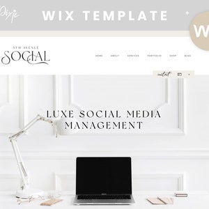 Wix Website Template - Social Media Manager - Aesthetic Website Design - Wix Studio - Ecommerce Blog - Wix Shop - Wix Themes AL01 Blog Pixie