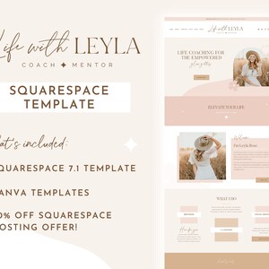 Squarespace template for coaches