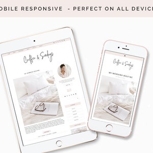 Wordpress Theme for Bloggers Wordpress Blog Responsive Wordpress Themes Cute Feminine Blog Template Genesis Child Theme Blog Pixie image 3