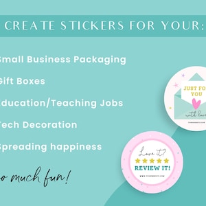 Kleurrijke stickersjablonen voor zakelijke verpakkingen - Canva stickerontwerpen - Afdrukbare stickers - Small Business-labels - CR01 Design Pixie afbeelding 5