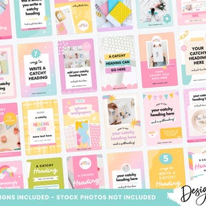 Colorful Pinterest templates for small businesses, designed for social media engagement and branding